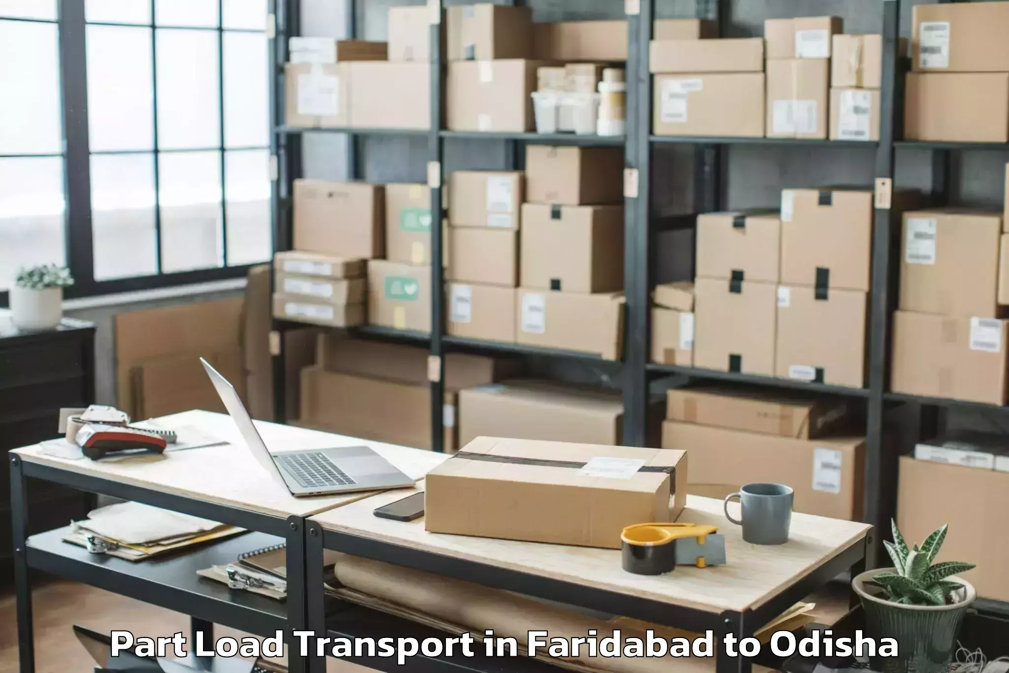 Get Faridabad to Saintala Part Load Transport